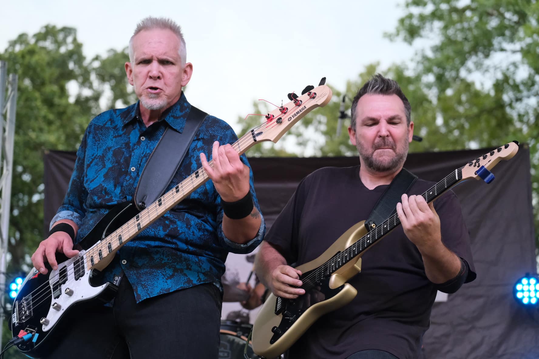 Rick and Billy performing together